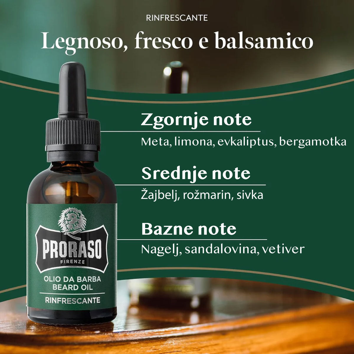 Proraso Refreshing olje za brado
